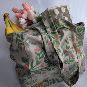 Large Square Bottomed Market Bag