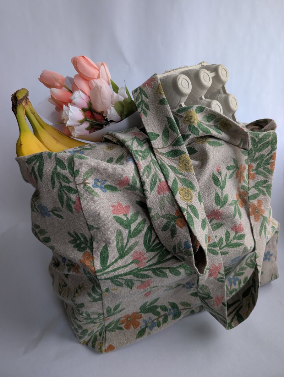 Large Square Bottomed Market Bag